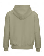 Beige plain solid regular hoodie made from premium cotton fleece, 320 GSM, bio-washed and pre-shrunk for softness and structure.
