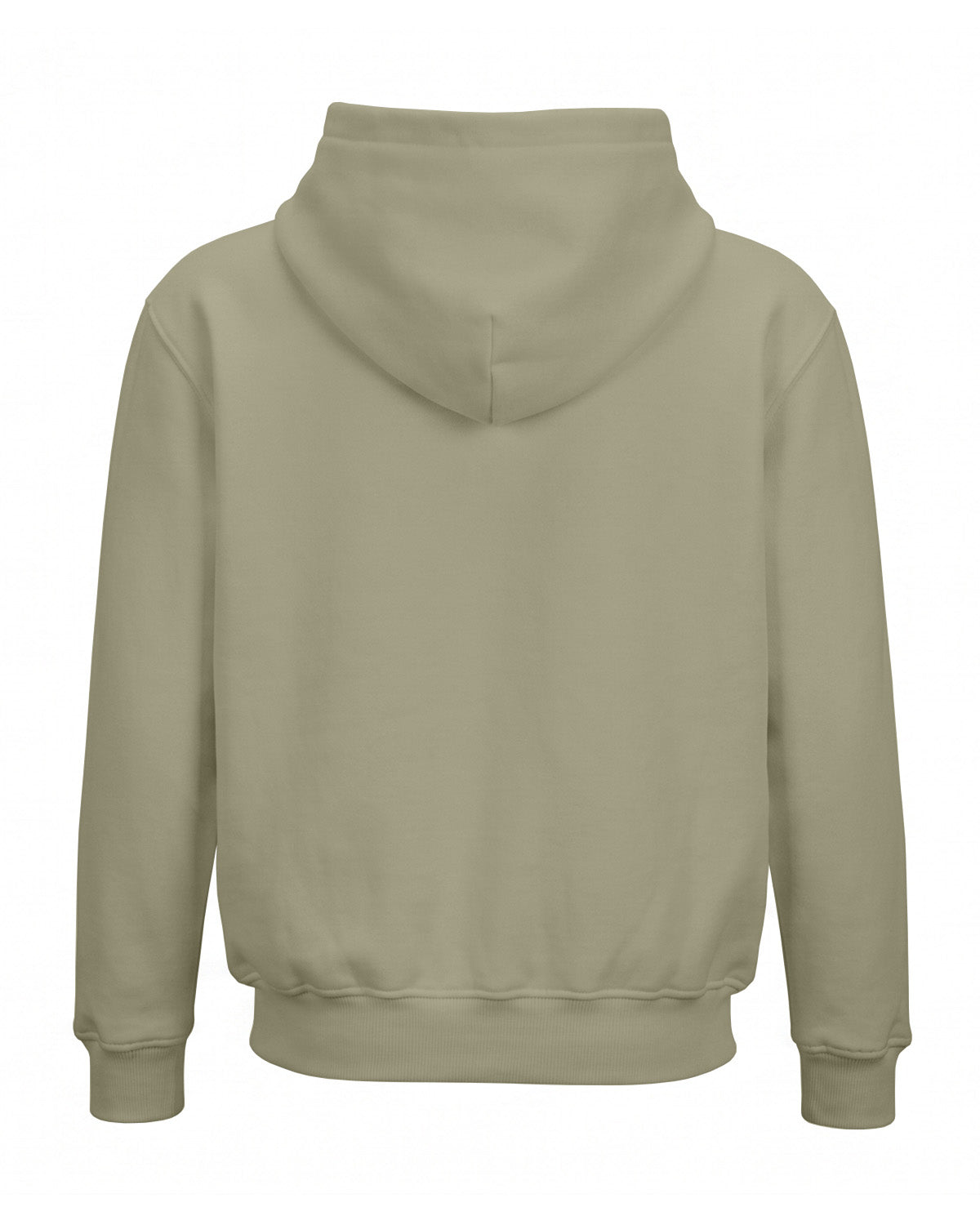 Beige plain solid regular hoodie made from premium cotton fleece, 320 GSM, bio-washed and pre-shrunk for softness and structure.