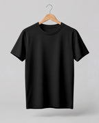 White plain half sleeve round neck t-shirt made from premium cotton, 180 GSM red label yarn, biowashed for softness and durability.