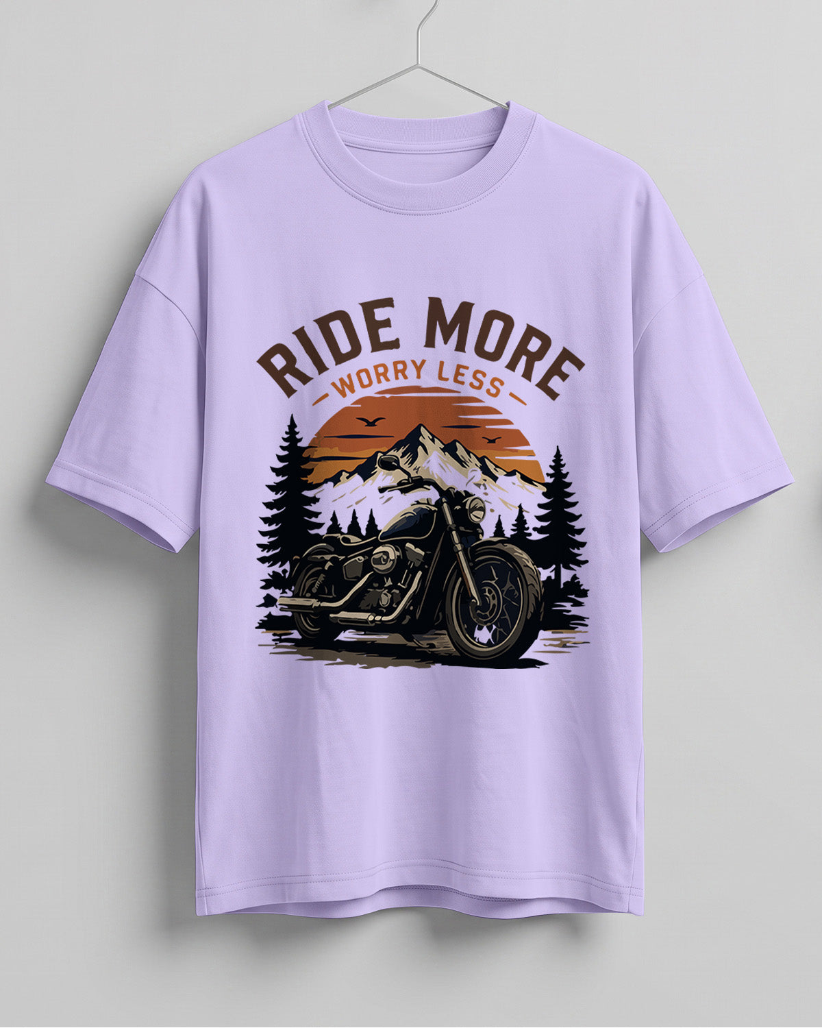 Ride more motorcycle graphic biker oversized t-shirt