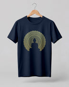 Buddha Mandala Cotton Half Sleeve T-Shirt