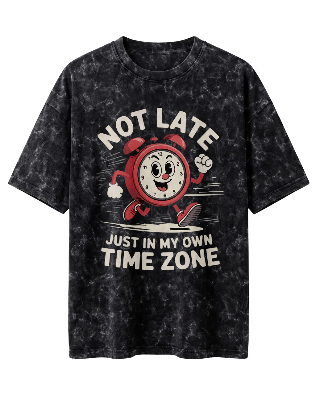 My Own Time Zone Acid Washed Oversized T-Shirt