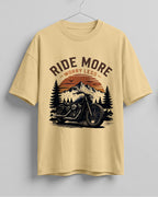 Ride more motorcycle graphic biker oversized t-shirt