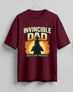Invincible Dad Protector Provider Oversized T-Shirt