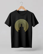 Buddha Mandala Cotton Half Sleeve T-Shirt