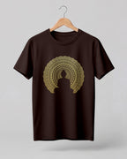 Buddha Mandala Cotton Half Sleeve T-Shirt