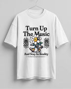 Turn Up The Music Cotton Oversized Fit T-Shirt