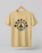 Chakra Lotus Meditation Half Sleeve T-Shirt