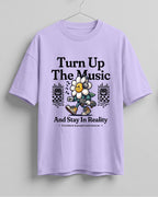 Turn Up The Music Cotton Oversized Fit T-Shirt