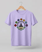 Chakra Lotus Meditation Half Sleeve T-Shirt