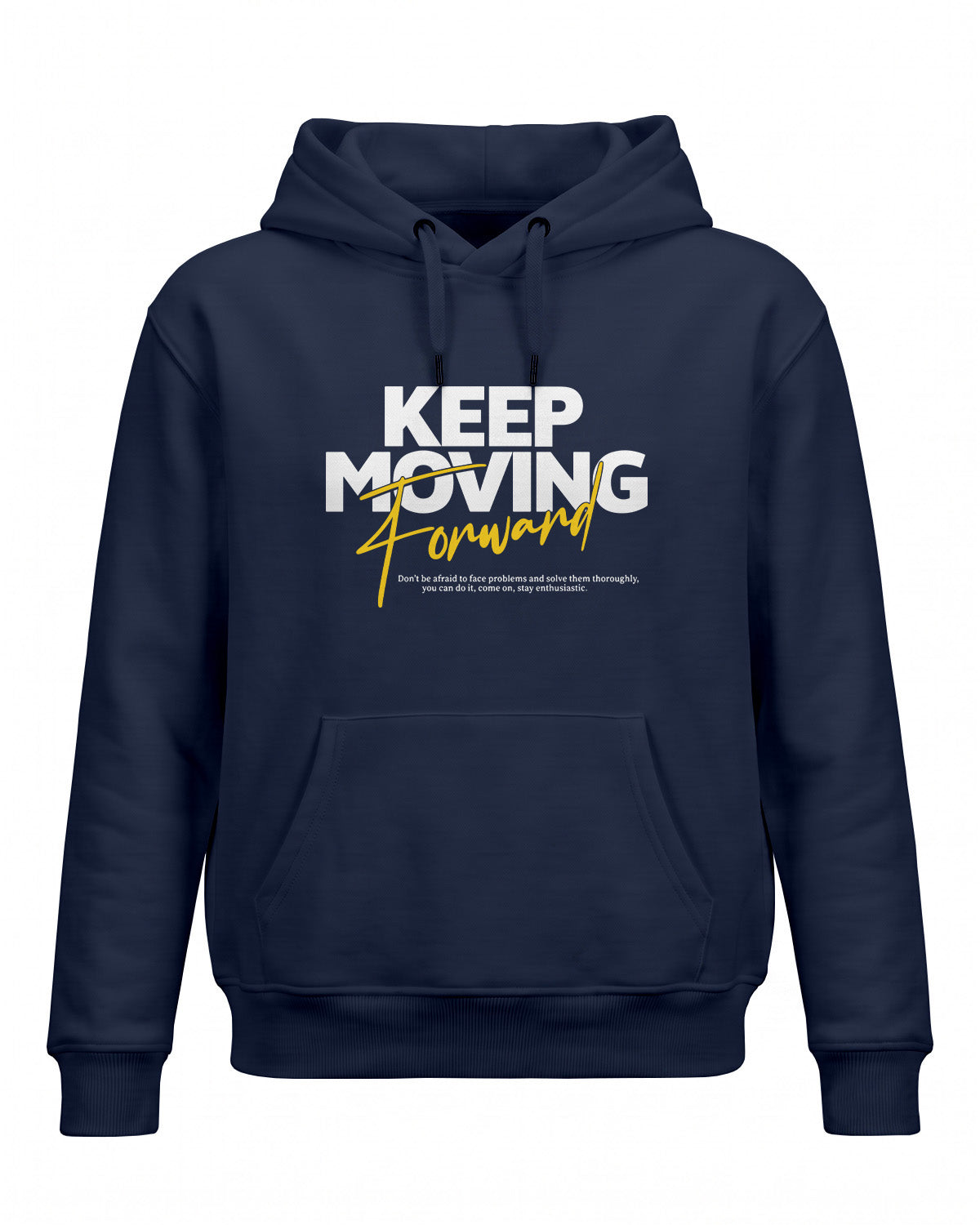 Xenovaurban motivational graphic hoodie featuring Keep Moving Forward typography design