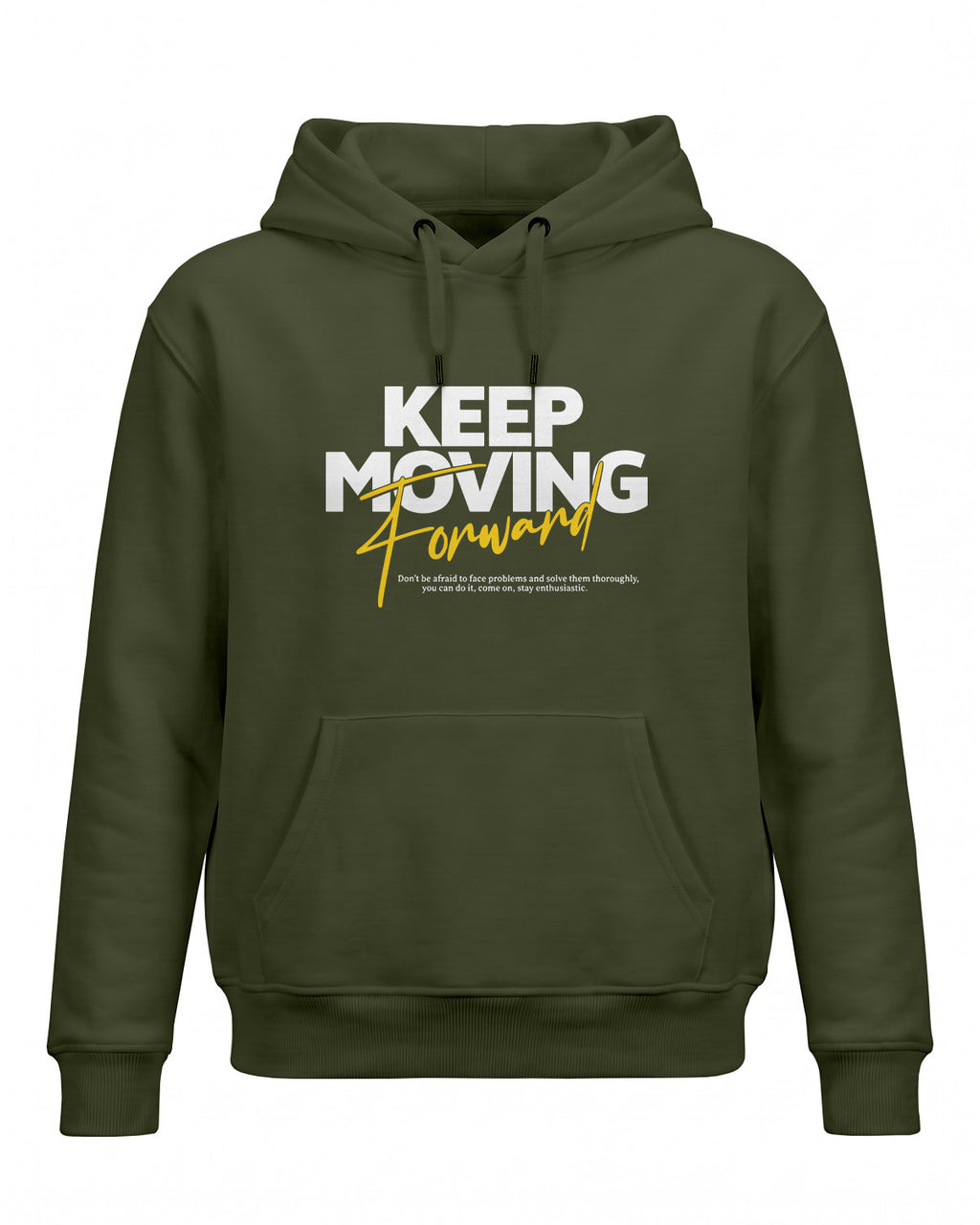 Xenovaurban motivational graphic hoodie featuring Keep Moving Forward typography design