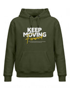Xenovaurban motivational graphic hoodie featuring Keep Moving Forward typography design