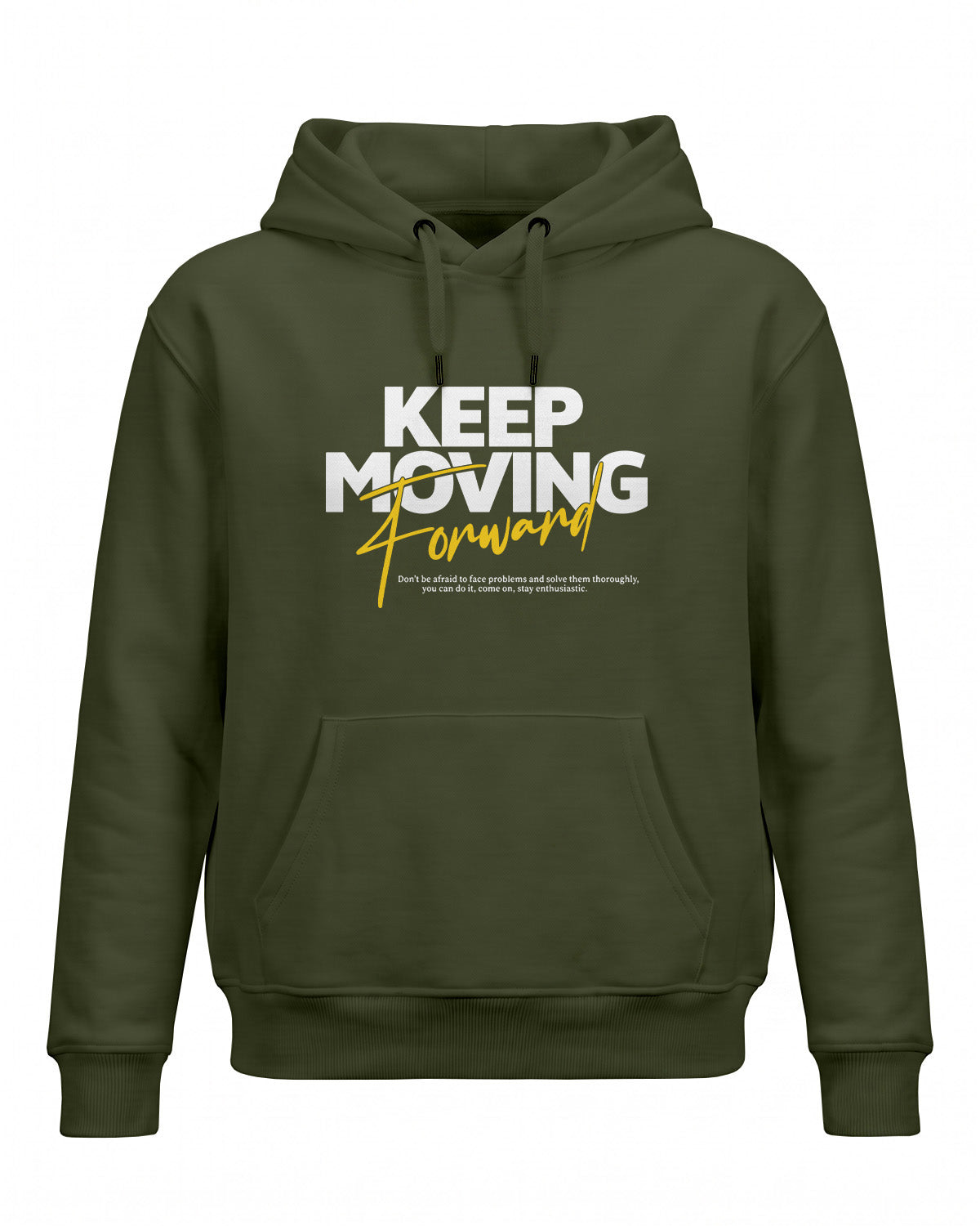 Xenovaurban motivational graphic hoodie featuring Keep Moving Forward typography design