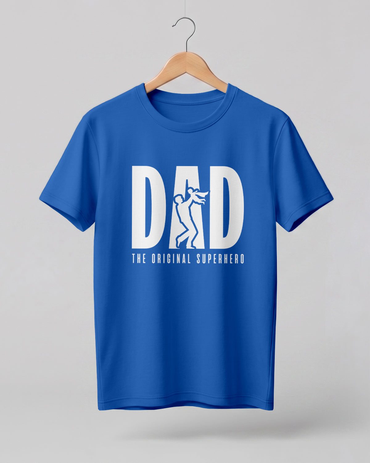 Dad The Original Superhero Graphic Half Sleeve T-Shirt