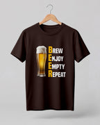 Brew Enjoy Empty Repeat Half Sleeve T-Shirt