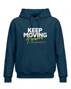 Xenovaurban motivational graphic hoodie featuring Keep Moving Forward typography design