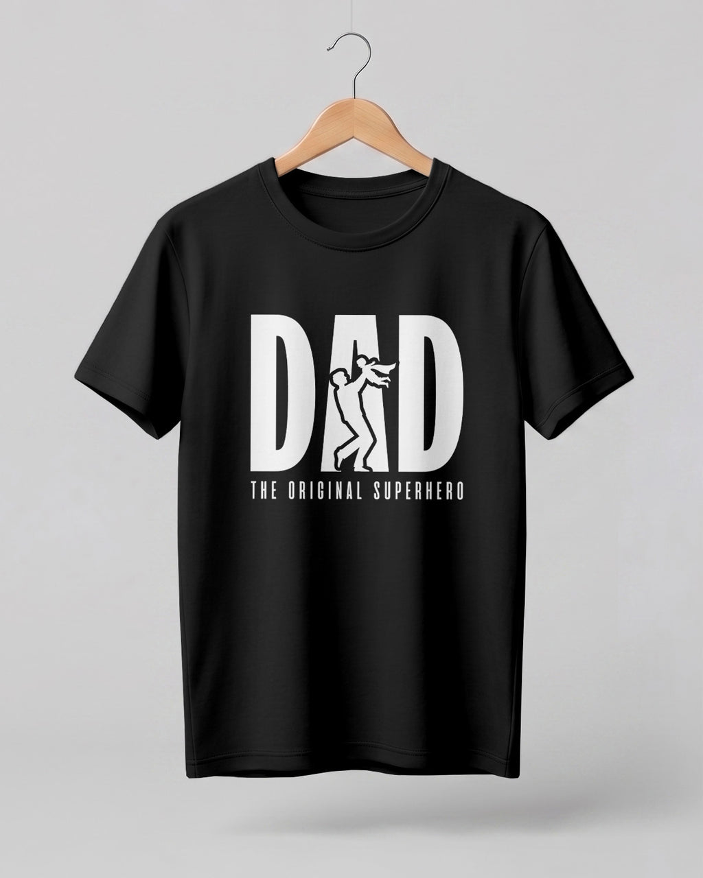 Dad The Original Superhero Graphic Half Sleeve T-Shirt
