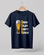 Brew Enjoy Empty Repeat Half Sleeve T-Shirt