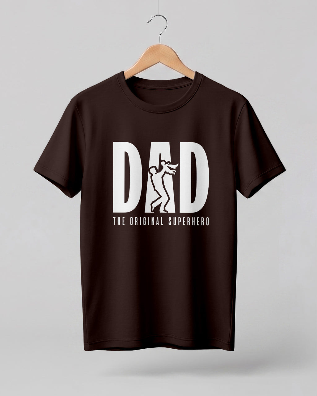 Dad The Original Superhero Graphic Half Sleeve T-Shirt