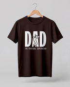 Dad The Original Superhero Graphic Half Sleeve T-Shirt