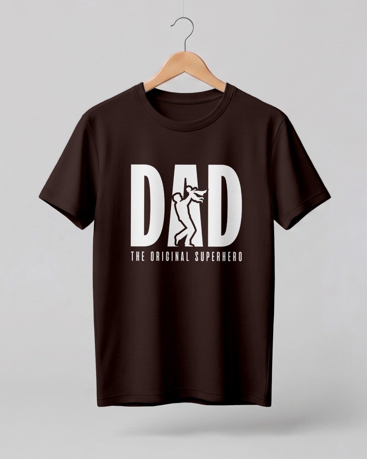 Dad The Original Superhero Graphic Half Sleeve T-Shirt