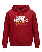 Xenovaurban motivational graphic hoodie featuring Keep Moving Forward typography design