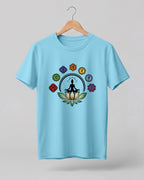 Chakra Lotus Meditation Half Sleeve T-Shirt