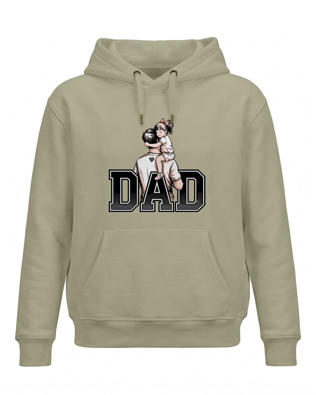 Dad Daughter Hug Graphic Hoodie