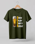 Brew Enjoy Empty Repeat Half Sleeve T-Shirt