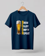 Brew Enjoy Empty Repeat Half Sleeve T-Shirt
