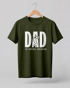 Dad The Original Superhero Graphic Half Sleeve T-Shirt