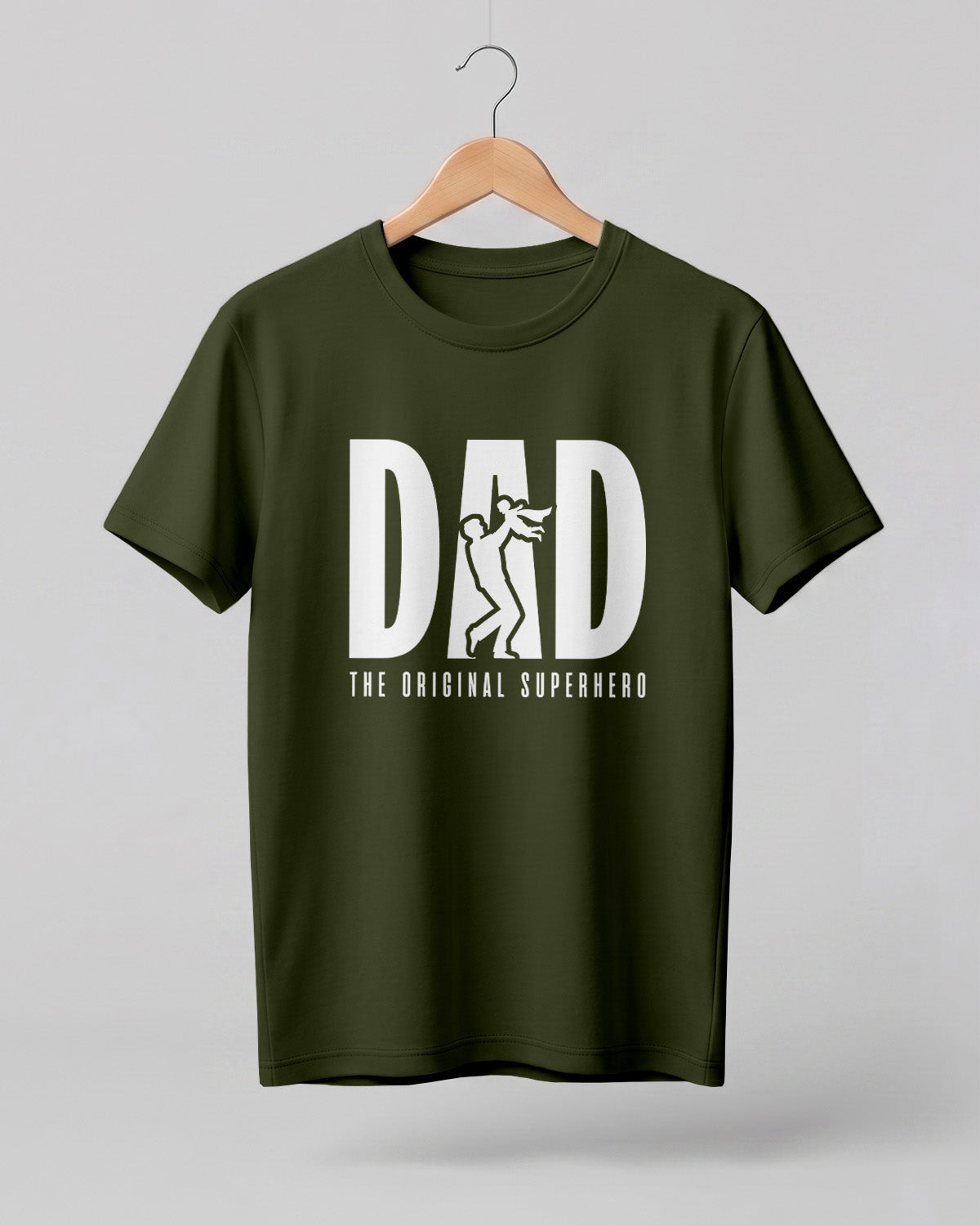 Dad The Original Superhero Graphic Half Sleeve T-Shirt