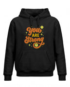 Xenovaurban motivational graphic hoodie featuring the quote You Are Strong