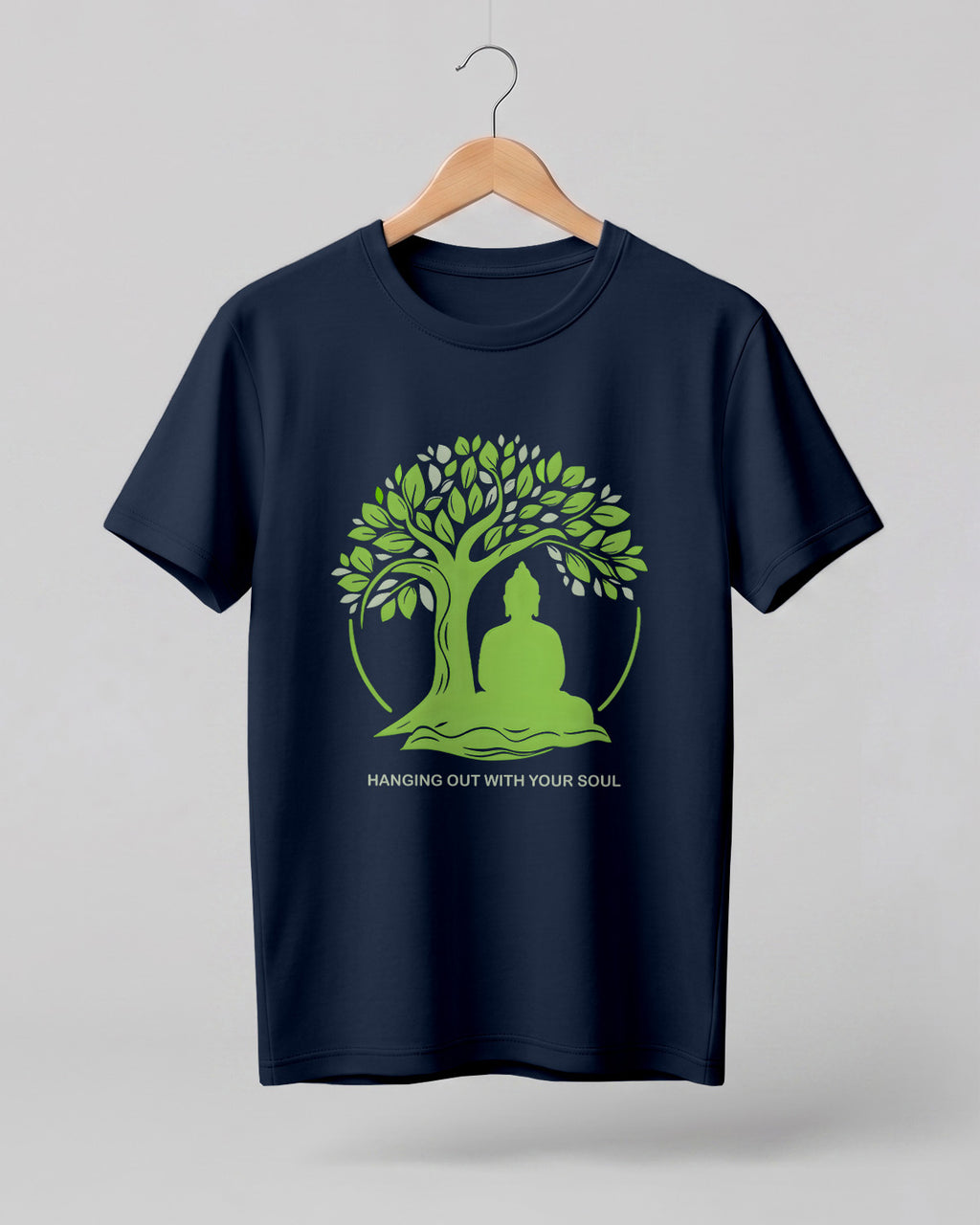 Hanging Out With Your Soul Cotton Half Sleeve T-Shirt