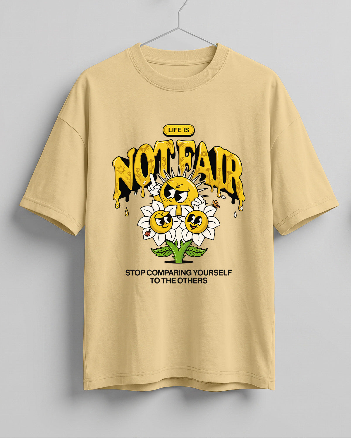Stop Comparing Cotton Oversized Fit T-Shirt