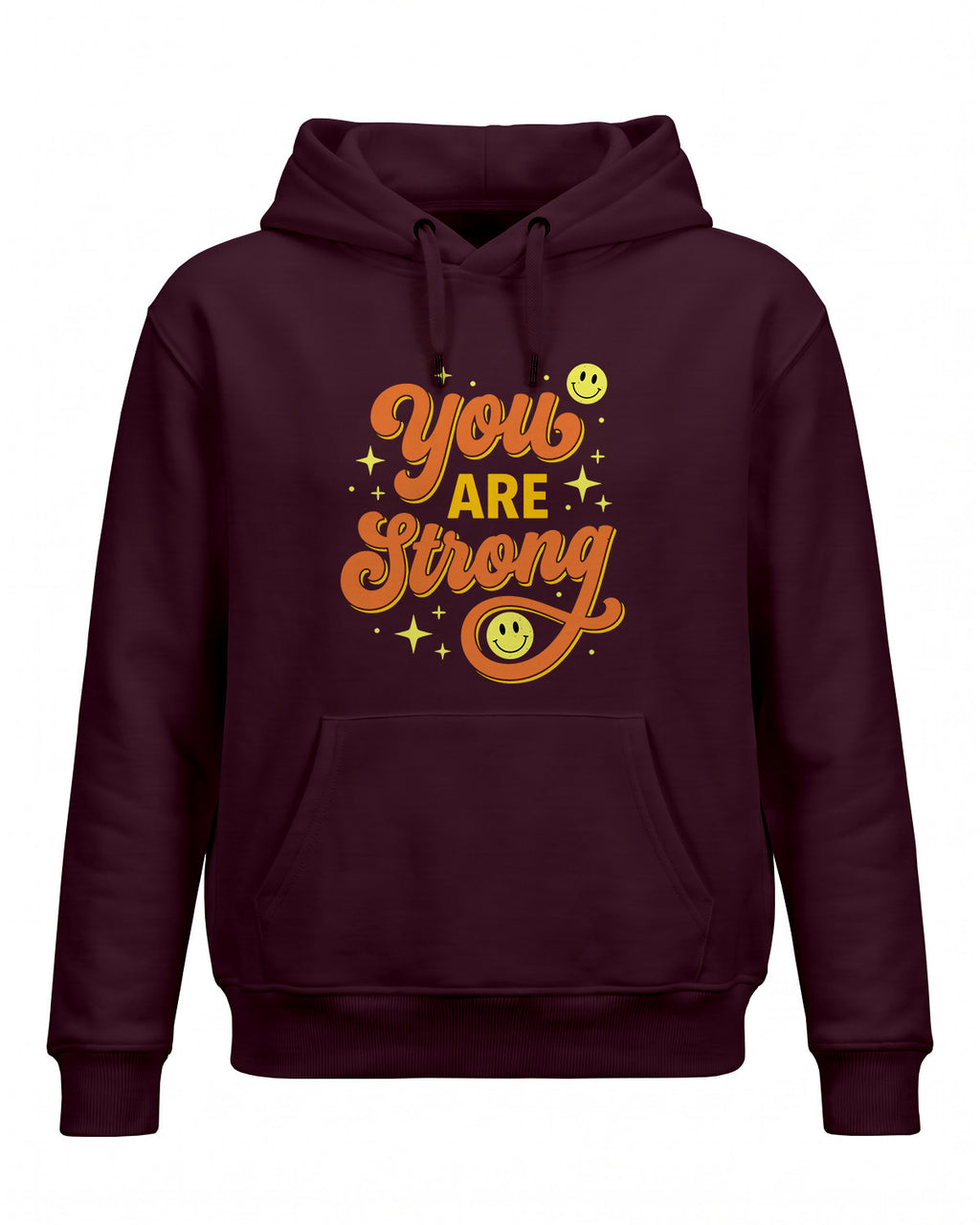 Xenovaurban motivational graphic hoodie featuring the quote You Are Strong