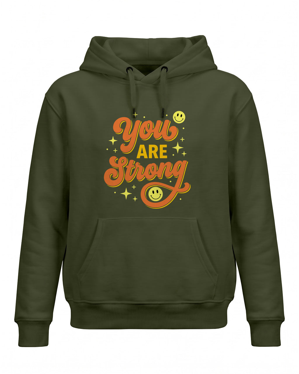 Xenovaurban motivational graphic hoodie featuring the quote You Are Strong
