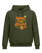 Xenovaurban motivational graphic hoodie featuring the quote You Are Strong