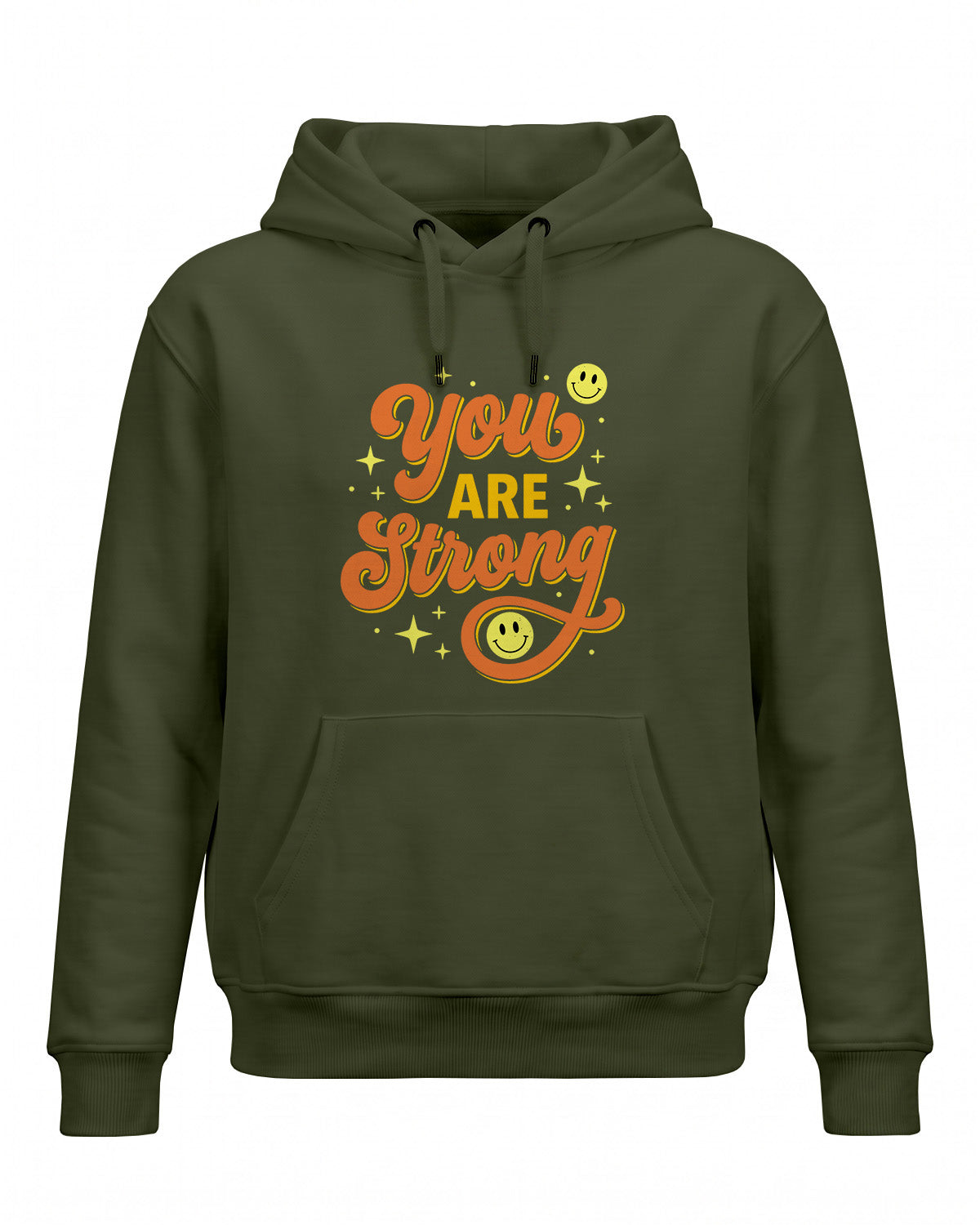 Xenovaurban motivational graphic hoodie featuring the quote You Are Strong