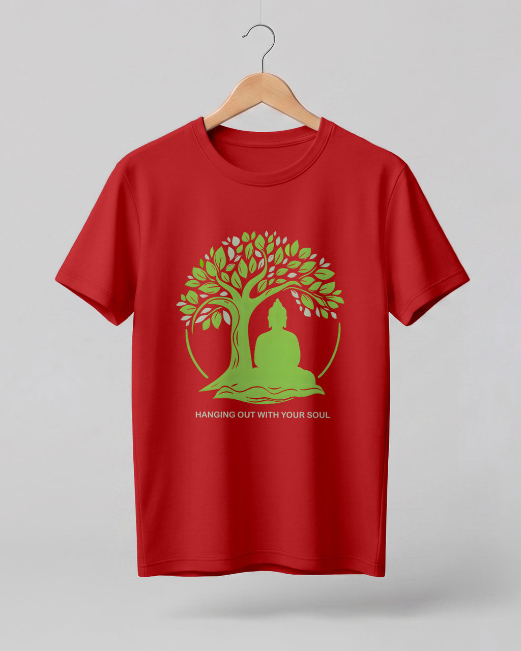 Hanging Out With Your Soul Cotton Half Sleeve T-Shirt