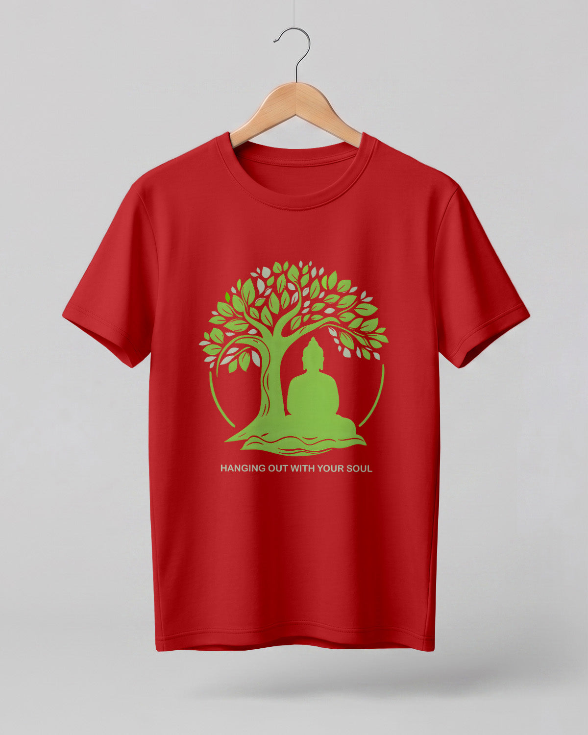 Hanging Out With Your Soul Cotton Half Sleeve T-Shirt