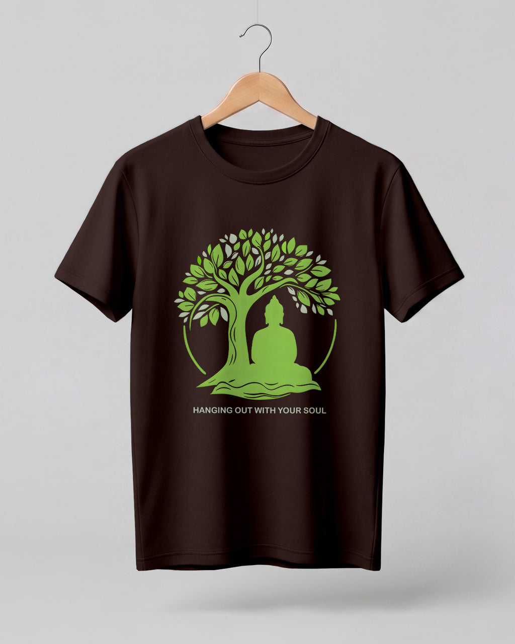 Hanging Out With Your Soul Cotton Half Sleeve T-Shirt