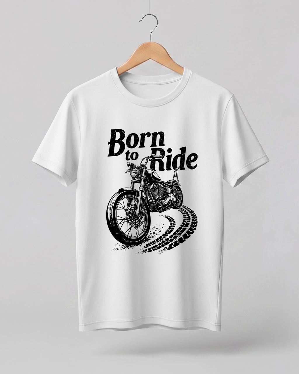 Born to Ride Motorcycle Half Sleeve T-Shirt