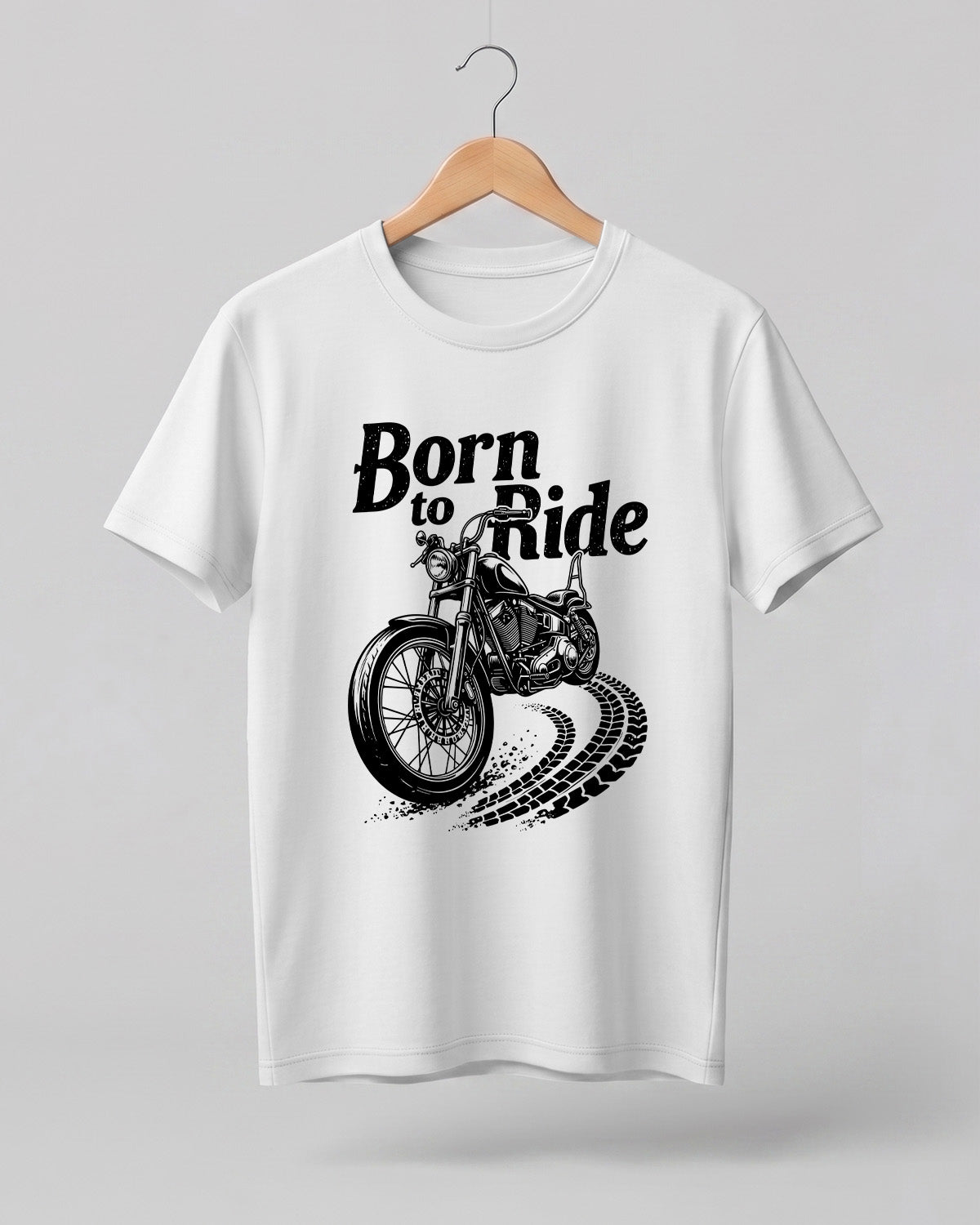 Born to Ride Motorcycle Half Sleeve T-Shirt