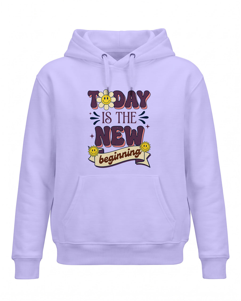 Xenovaurban motivational graphic hoodie featuring the quote Today Is The New Beginning