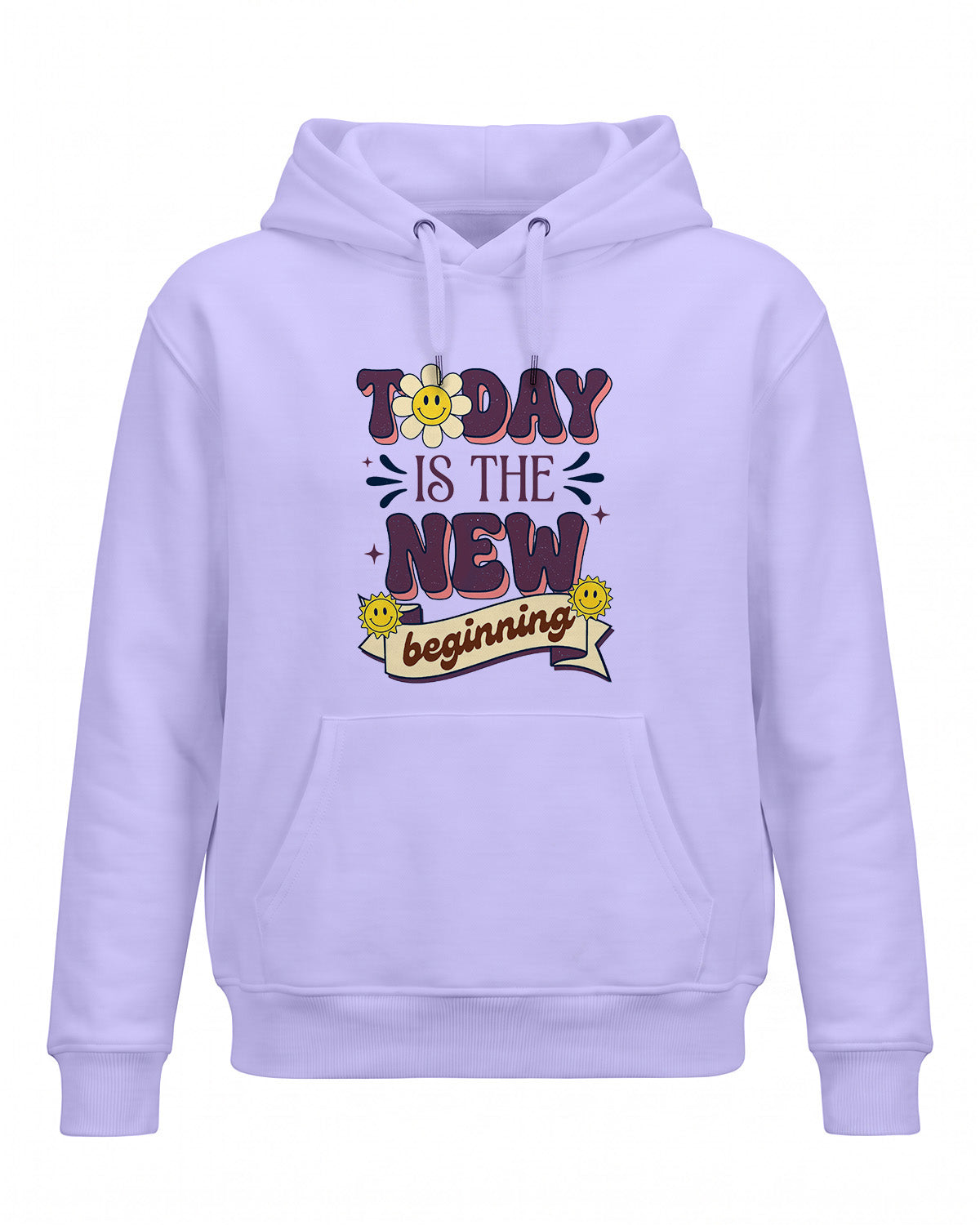 Xenovaurban motivational graphic hoodie featuring the quote Today Is The New Beginning