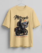 Motorcycle graphic biker oversized t-shirt
