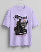 Motorcycle graphic biker oversized t-shirt