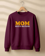Black Mom Master of Multitasking graphic sweatshirt by Xenovaurban